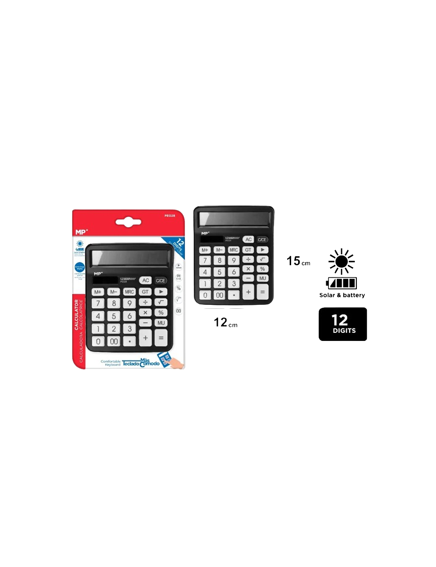 PP CALCULADORA MP SOLAR Y PILAS UNIDAD