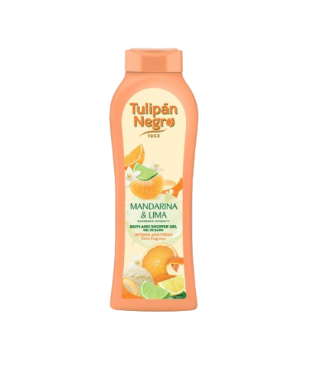 GEL BAÑO TULIPAN NEGRO MANDARINA & LIMA B/650ML