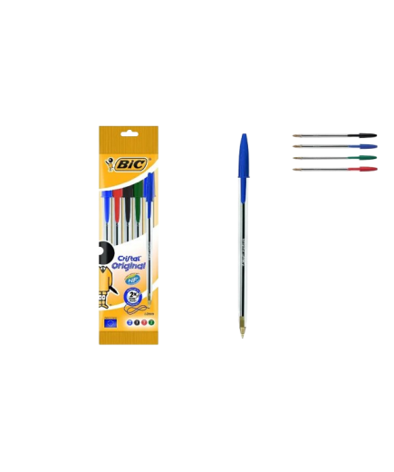 PP BOLIGRAFO BIC COLORES SURTIDOS 1 MM PACK-5 UD