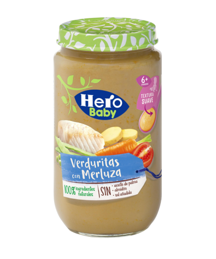 POTITO HERO MERLUZA/VERDURAS T/C 235 GR