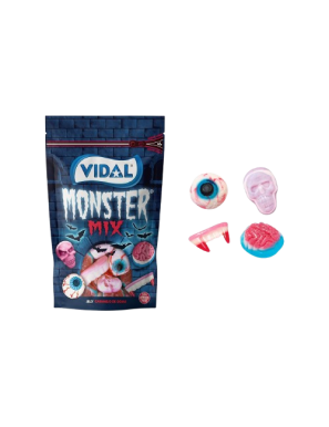 HALLOWEEN VIDAL MONSTER MIX DOY PACK 180GR UNIDAD