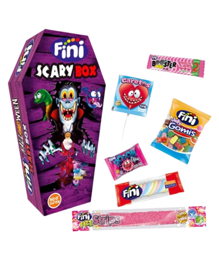 HALLOWEEN GOMINOLAS SCARY BOX ATAUD P/92 GR