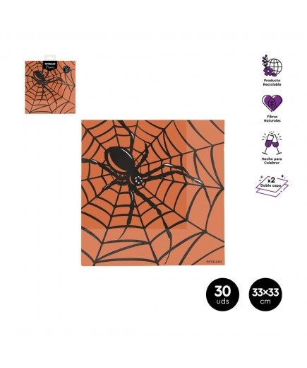 HALLOWEEN SERVILLETA 2CAPAS 33X33 R/124-1066 30UD