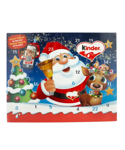 KINDER CALENDARIO ADVIENTO PAPA NOEL 113 GR