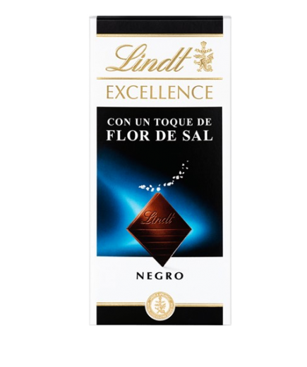 CHOCOLATE LINDT FLOR DE SAL T/100 GR