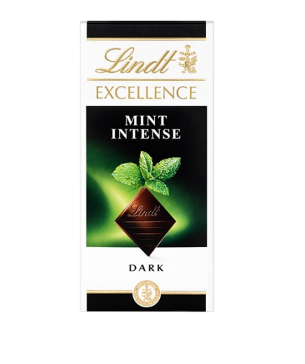 CHOCOLATE LINDT MENTA  T/100 GR