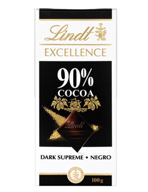 CHOCOLATE LINDT EXCELLENCE 90% CACAO T/100 GR