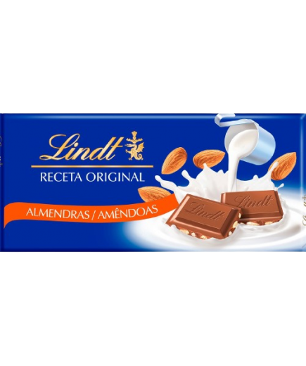 CHOCOLATE LINDT LECHE/ALMENDRA T/100GR