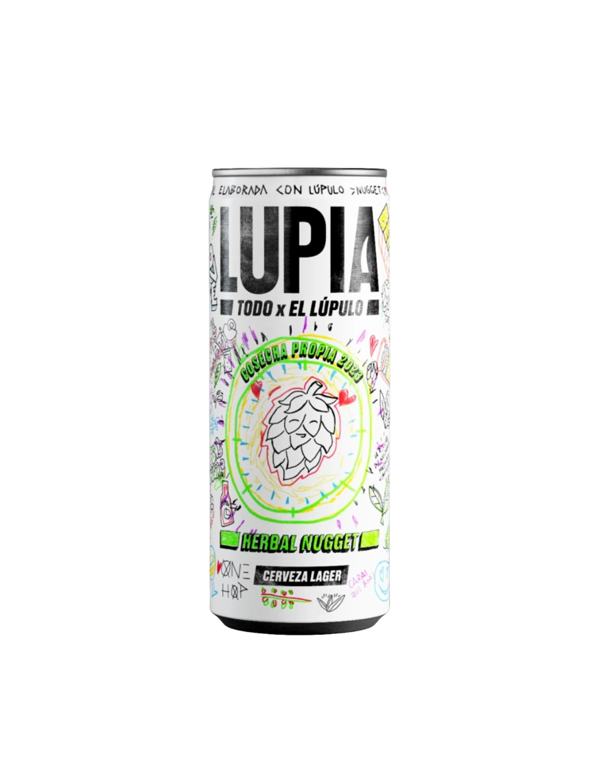 CERVEZA LUPIA NUGGET (E.GALICIA) 4,8% LATA 33CL