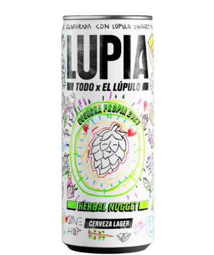 CERVEZA LUPIA NUGGET (E.GALICIA) 4,8% LATA 33CL