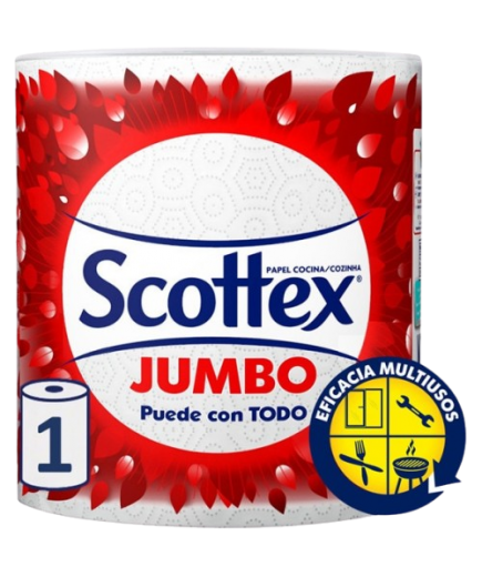 ROLLO COCINA SCOTTEX JUMBO 2 CAPAS 87,4M 1 ROLLO