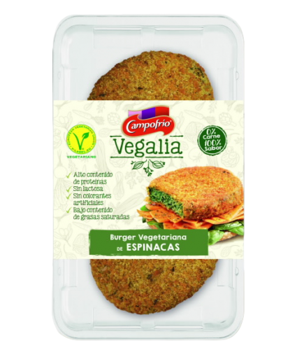 VEGALIA CAMP BURGUER HUERTA P/2U 160GR