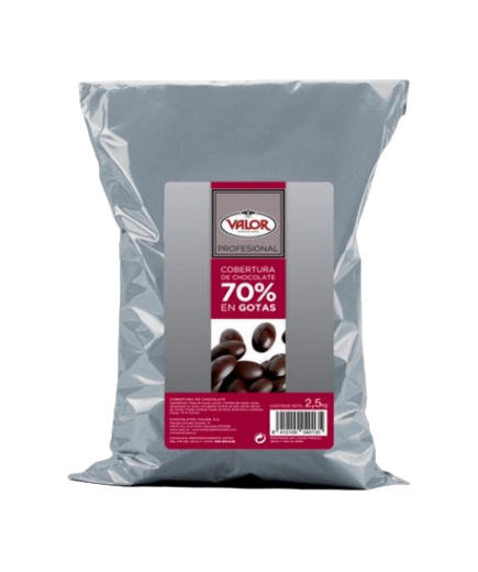 COBERTURA VALOR CHOCOLATE 70%  BOLSA 2.5 KG