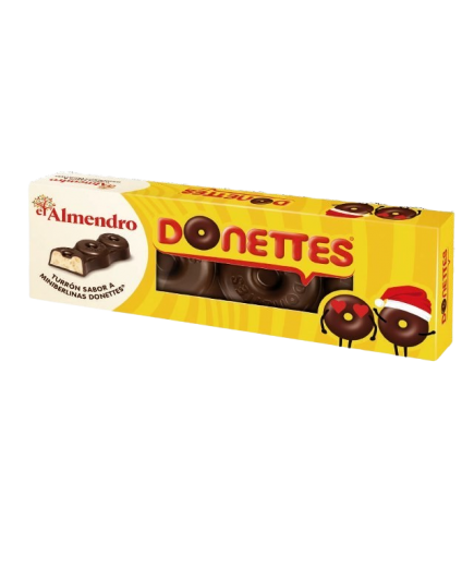 TURRON ALMENDRO DONETTES CHOCO P/150 GR