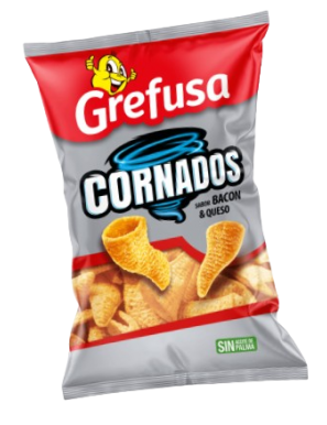 APERITIVOS GREFUSA CORNADOS QUESO B/85 GR 1€