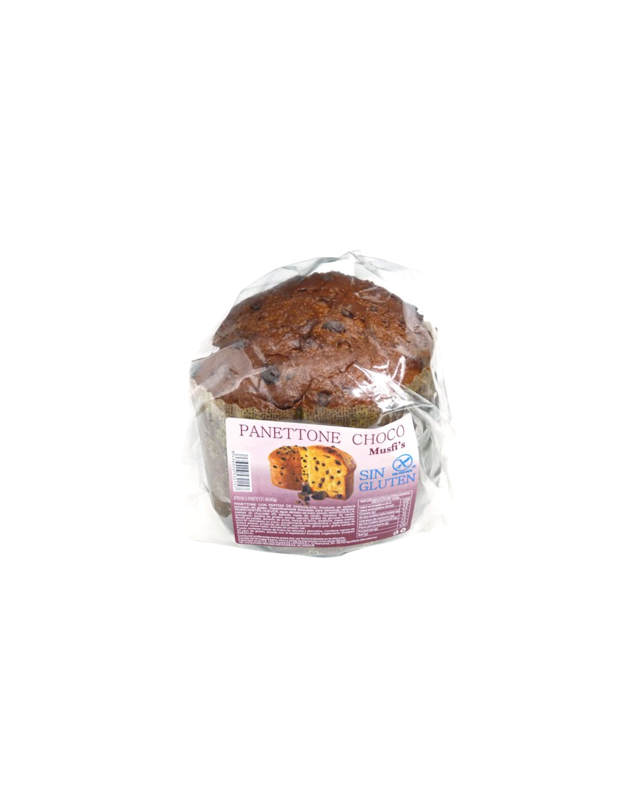 S/GLUTEN PANETTONE CHOCO MUSFIS 600 GR