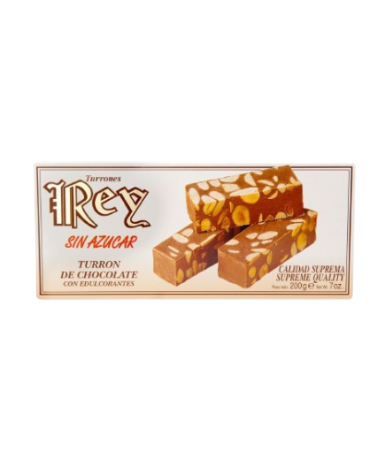 TURRON REY S/AZUCAR CHOCOLATE/ALMED.P/200 GR