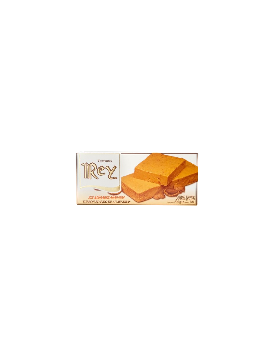 TURRON REY S/AZUCAR BLANDO ALMENDRA P/200 GR