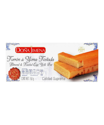 TURRON DOÑA JIMENA YEMA TOSTADA P/150 GR