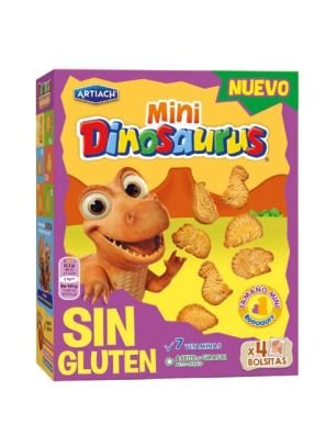 GALLETAS ART/DINOSAURUS MINI SIN GLUTEN P/160G