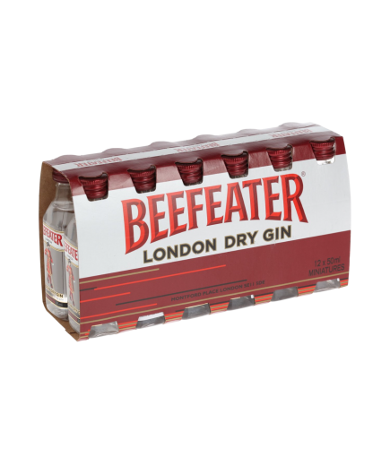 GINEBRA MINI BEEFEATER B/ 50 ML P/12.UD.