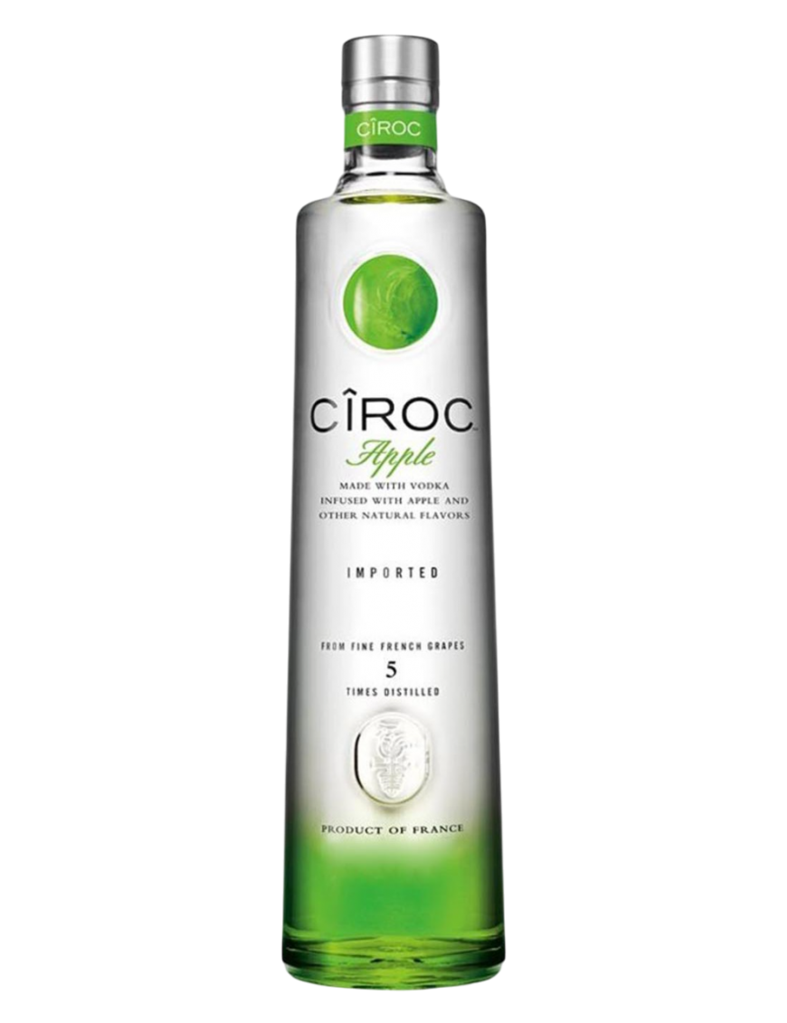 VODKA CIROC VERDE APPLE 37.5% B/70.CL