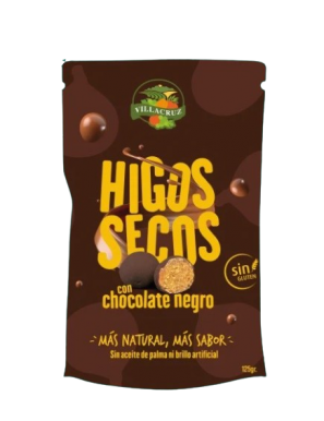 HIGOS CUBIERTOS DE CHOCOLATE VILLACRUZ B/125 GR