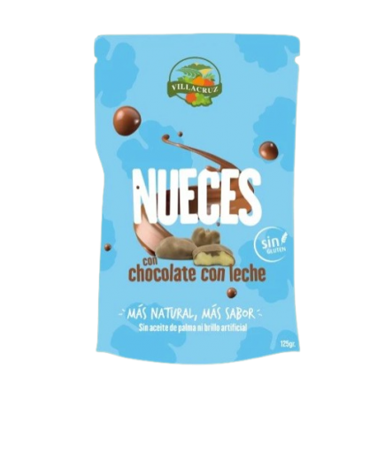 NUECES CUBIERTAS DE CHOCOLATE VILLACRUZ B/ 125 GR