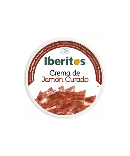 PATE CREMA IBERITOS JAMON CURADO  L/250 GR