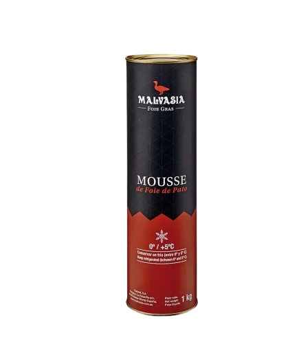 MOUSSE FOIE GRAS PATO MALVASIA LATA 1 KG