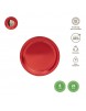 PLATO PLAST 23 CM ROJO R/1167R 6UD