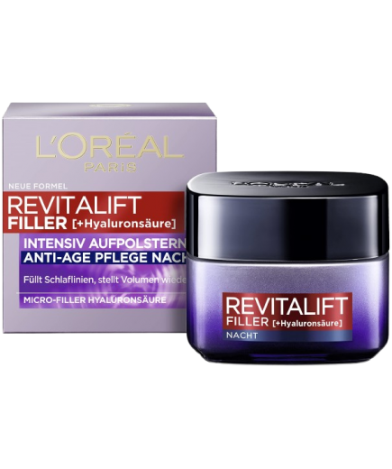 CREMA FACIAL LOREAL REVITALIFT FILLER NOCHE 50ML