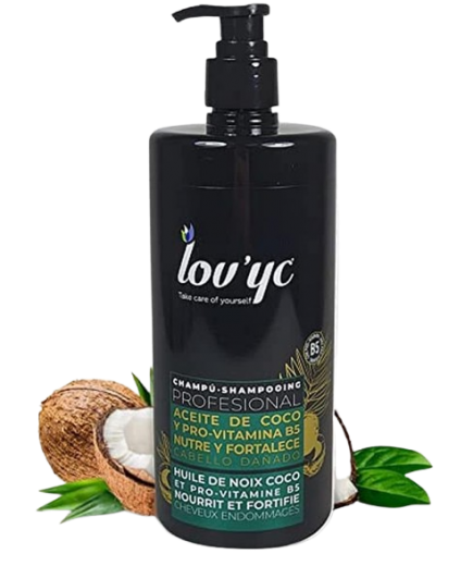 CHAMPU LOVYC CABELLO DAÑADO ACEITE COCO B/750 ML