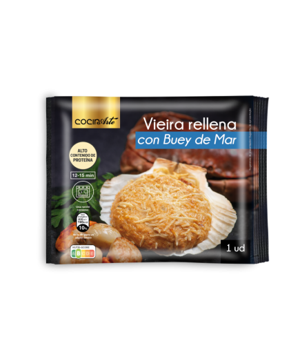 COCINARTE VIERA RELLENA BUEY MAR 110 GR PIEZA