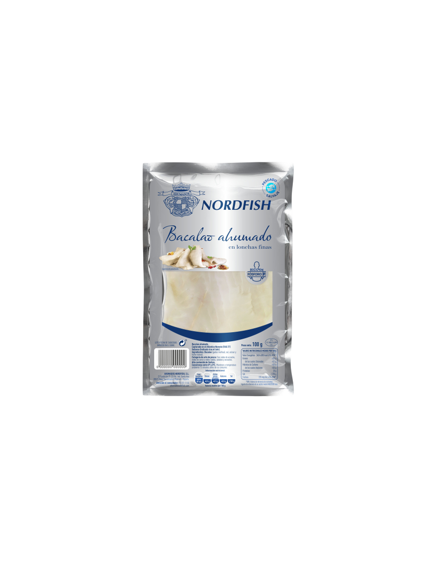 BACALAO AHUM.SOBRE NORDFISH S/100 GR