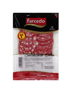 SALAMI LONCHA EXTRA FARCEDO SOBRE 80 GR.