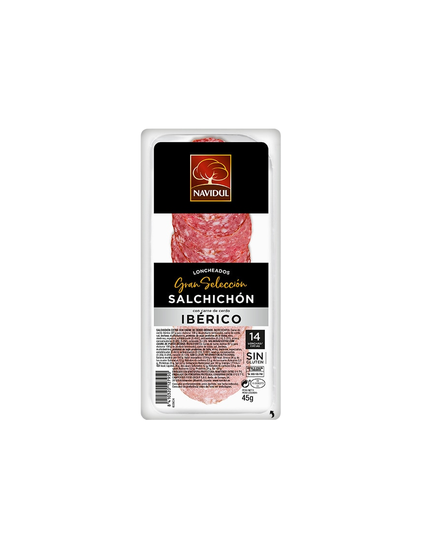 SALCHICHON LONCH IBERI NAVIDUL B/45 GR C/31327(1€)