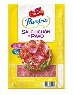 SALCHICHON LONCHA CAMPOFRIO PAVO C/38062 B/80G