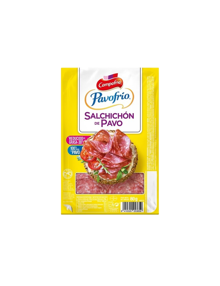 SALCHICHON LONCHA CAMPOFRIO PAVO C/38062 B/80G