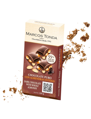 ALMENDRAS AL CACAO MARCOS TONDA P/100G