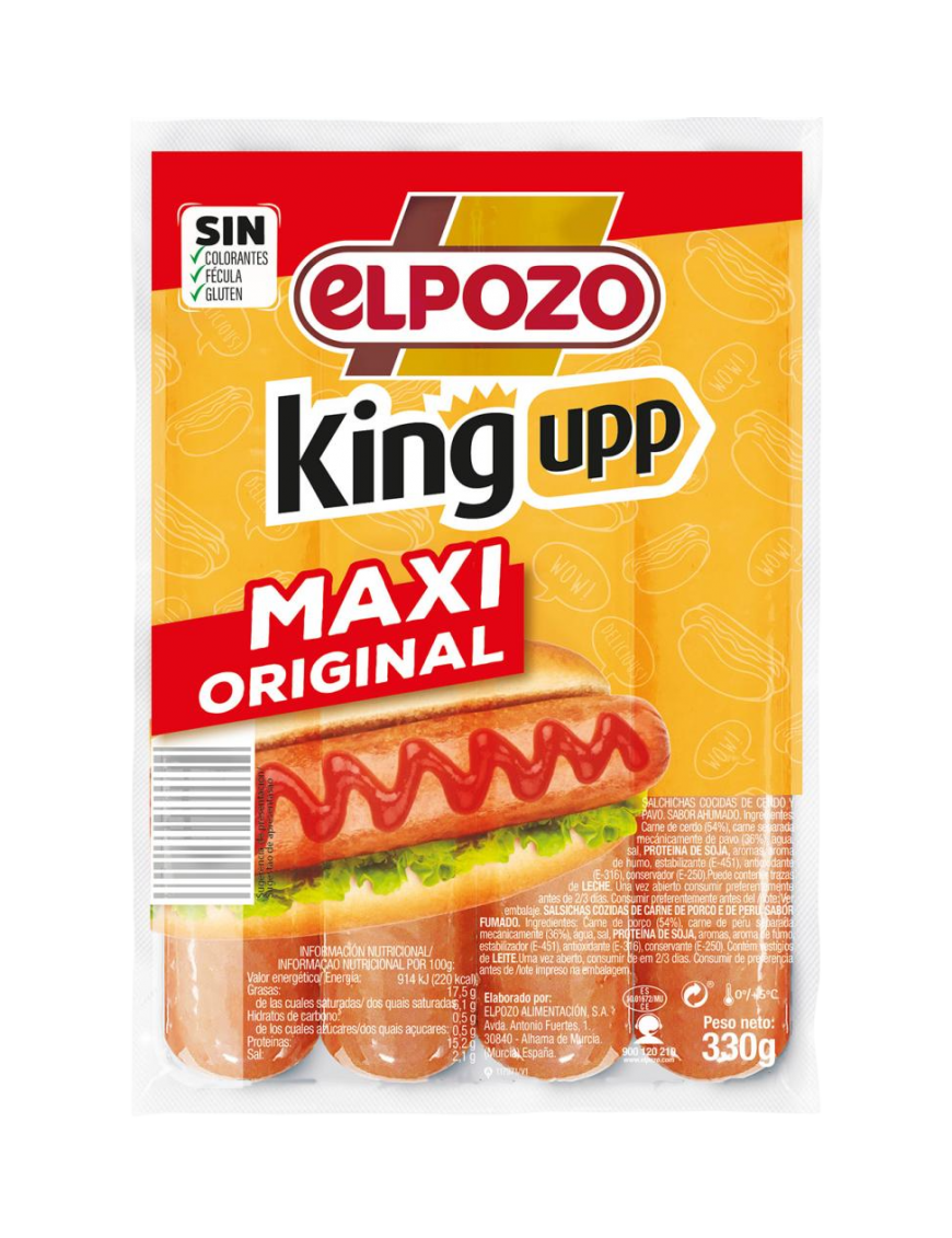 SALCHICHA E/POZO KING ORIGINAL C/12660 P/330 GR