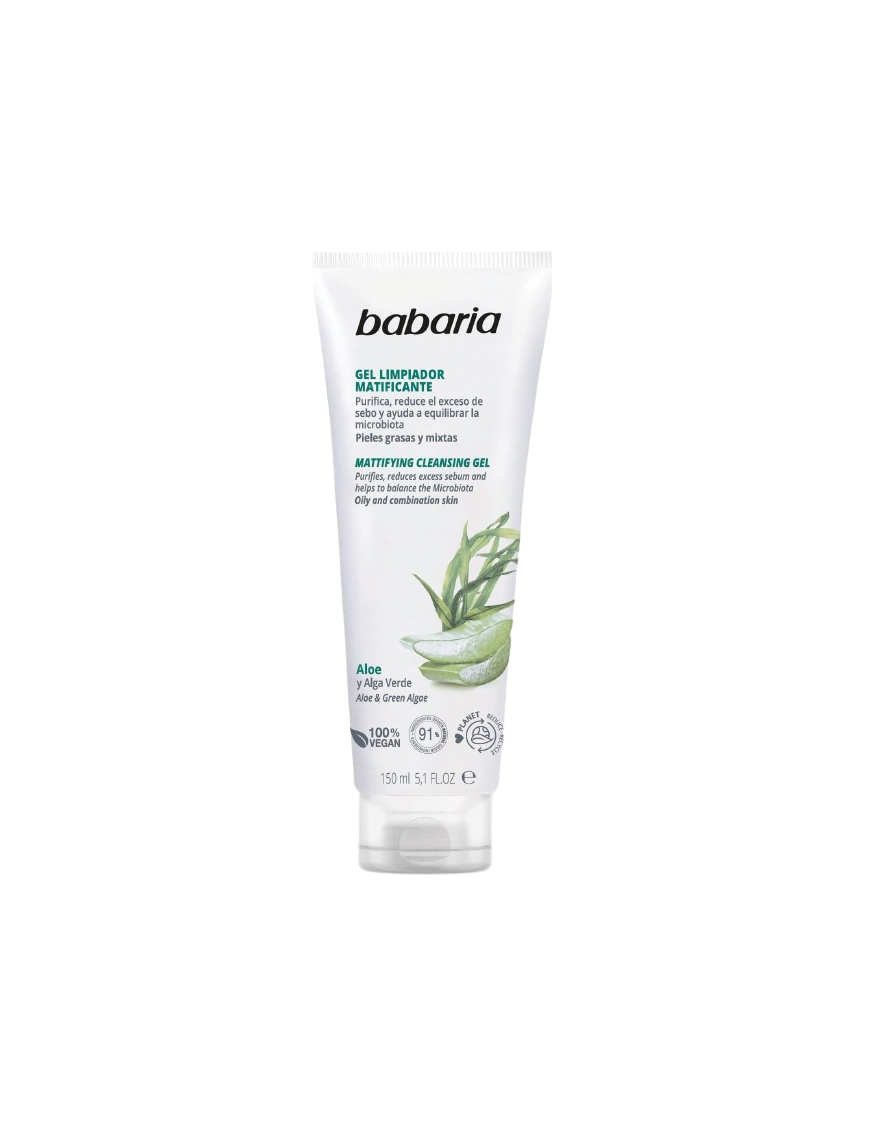 LIMPIADOR FACIAL GEL MATIFICANT ALOE BABARIA 150ML