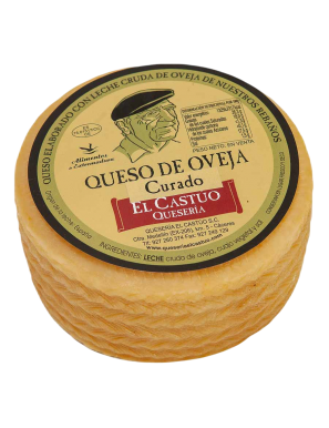 QUESO OVEJA CASTUO PURO CURADO PIEZA GRANDE X KG