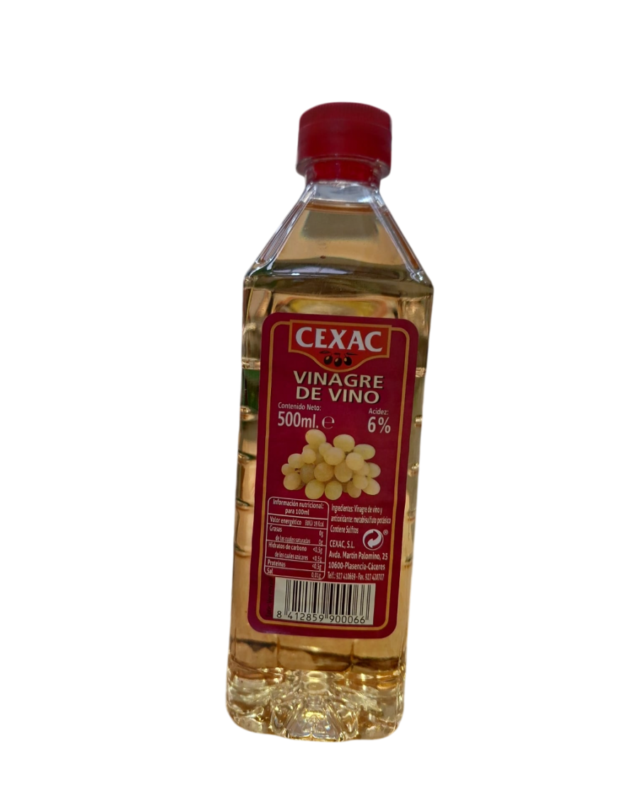 VINAGRE VINO BLANCO CEXAC BOTELLA 500 ML