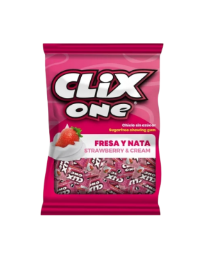 CHICLE CLIX ONE FRESA-NATA S/AZUC. 50G