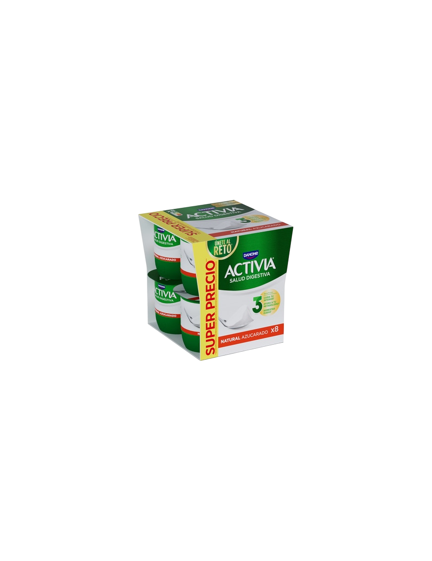 DANONE ACTIVIA NATURAL AZUCARADO PACK-8UD