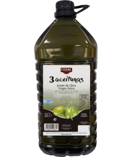 ACEITE OLIVA V/EXTRA CEXAC (3 ACEITUNA) GFA/5L