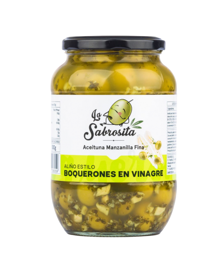 ACEITUNA LA SABROSITA ALIÑO BOQUERON T/C 845 GR