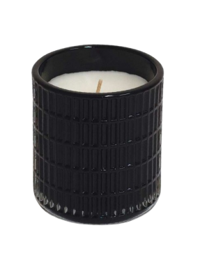 VELA AMBIENT. VASO RELIEVE NEGRO BLACK SAPPHIRE