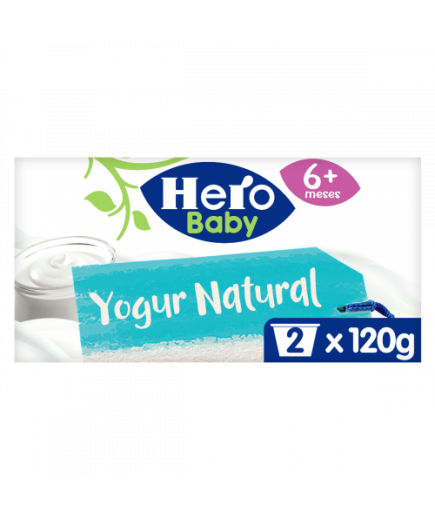 HERO YOGUR NATURAL P/2X120 GR